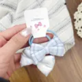 Elastici per capelli in tessuto scozzese dolce per bambini, graziosi fiocchi per ragazze. - Scrunchie Fiocco Blu