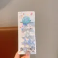 Bambini estate oceano stella marina conchiglia molletta capelli carina forcina perla accessori - Blu Conchiglia Delfino (Set da 5 Pezzi)
