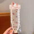 Grazioso cerchietto per capelli in pizzo a quadri marroni per bambini, dolci accessori per capelli. - Stile Quadri Ciliegia