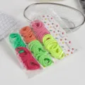 Elastic hair ties set multicolored seamless hair bands for women and girls daily wear - Candy Color Series