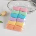 Bunte nahtlose Frottee Haargummis Set, dicke gestrickte Haarbänder für das tägliche Styling. - Helle Töne