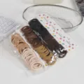 Seamless elastic hair ties in multi-color sets, durable daily hair accessories for women and kids. - Coffee Color Series