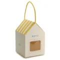 House shaped paper gift box with window handle and yellow stripes packaging 10pcs - Small House (Yellow) / Yellow