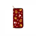 Christmas pattern long zipped wallet women stylish holiday purse clutch card holder daily use - DX421C
