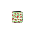 Cute watermelon print PU leather short zippered wallet coin purse for women and girls. - DX3025C