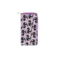 Cute black cat print long PU leather zipper wallet, stylish and practical card holder bag. - Cute Cat Print Style B (DX2048B)