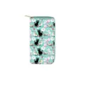 Cute cartoon cat print PU leather long zipper wallet for women, stylish card holder purse. - Cute Cat Print Style C (DX2048C)
