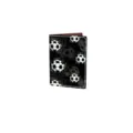 Football travel passport holder cover, black splash soccer design document organizer case. - DX3035C