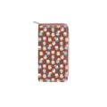 Cute cat print PU leather long zipper wallet for women, multi-card slot daily coin purse. - Cute Cat Print Style D (DX2048D)