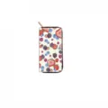 Long zipper wallet with cute fruit print women clutch purse daily casual card holder practical accessory - Mixed Berries (DX434E)