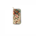 Long zipper wallet with beautiful bohemian dreamcatcher watercolor print, elegant and spacious design. - QBDX07C