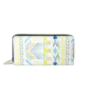 Ethnic Bohemian Long Zipper Wallet Fashion Abstract Geometric Print Clutch Purse Daily Handbag - DX053A