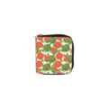 Cartoon watermelon print PU leather short zipper wallet, compact coin purse and card holder. - DX3023E