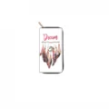 Long zipper wallet handbag purse with dreamcatcher print fashion daily carry accessory - QBDX08C