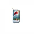 Portefeuille long zippé en cuir PU de Noël avec motif imprimé festif pour les femmes - DX3028E