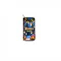 Portefeuille long zippé en PU de Noël, élégante pochette imprimée festive pour femmes. - DX3028F
