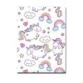 Cute unicorn PU leather passport cover wallet case for travel student ID card organizer. - DX711E (Sweet Pink)