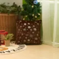 Weihnachten Schneeflocke Pluesch Kissenbezug braun weich dekorative Kissenhuelle fuer Sofa - Kaffeebraun
