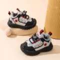 Breathable mesh toddler sports shoes for baby boys and girls with non-slip thick soles. - Size 16 (Inner Length 12cm) / Blue