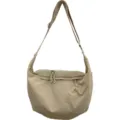 Sac bandoulière en nylon beige, grand sac casual pour femmes voyage et travail quotidien. - Kaki