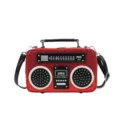 Rote Pailletten Retro Radio Form Umhängetasche süße schicke Mode Damen Handtasche - Rot
