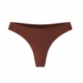 Tanga perizoma da donna senza cuciture vita bassa, slip sportivo yoga brasiliano elastico marrone. - Taglia S / Pantaloni e gonne / Caffè