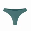 Perizoma sportivo verde senza cuciture a vita bassa, mutandine yoga elastiche e traspiranti. - Taglia S / Pantaloni e gonne / Verde