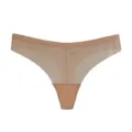 Seamless breathable nude thong for women, comfortable cotton crotch underwear for summer yoga - S / Bottoms / Dusty Pink