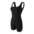 Black women one-piece shapewear wide strap sports yoga body shaping slimming bodysuit - S / Set / Black