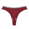 Donna perizoma senza cuciture rosso scuro sottoveste con cintura elastica stampata. - Taglia S / Pantaloni e gonne / Rosso