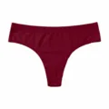Tanga sexy da donna senza cuciture tinta unita traspirante intimo vita bassa - Taglia S / Pantaloni e gonne / Rosso