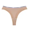 Perizoma da donna senza cuciture, comodo slip sportivo yoga tinta unita con cintura elastica. - Colore pelle