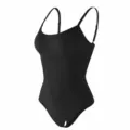Black seamless shapewear bodysuit for women, tummy control slim waist shaping underwear. - S / Top And Bottom / Black