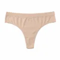 Tanga da donna tinta unita senza cuciture, intimo traspirante variante nude. - Albicocca