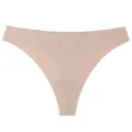 Women seamless low rise thong panties nude thong underwear with cute heart detail for women - S / Dusty Pink