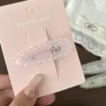 Sweet pink lace bunny hair clip cute lolita duckbill hair accessory for sweet kawaii girls style - Pink