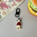 Cute cartoon funny keychain pendant, perfect stylish accessory for bags and keys. - Bald Red
