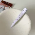 Taro purple floral duckbill hair clip, sweet cute side clip for bangs and daily sweet hair styling. - Purple Bowknot