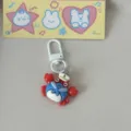 Cute cartoon crab keychain marine life animal pendant stylish bag charm for student gift. - Crab