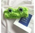 Diadema de felpa de rana verde lindo suave maquillaje banda para el cabello lavado de cara spa - Estilo Diadema