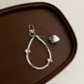 Stile coreano ins dolce perla cuore ciondolo portachiavi catena telefono carino - Ciondolo Perla-Cuore Sospeso(11944D)