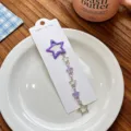 Dopamina viola stella nappa molletta capelli dolce metallo catena fermaglio giorno - Viola
