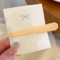 Fermaglio per capelli a becco d'anatra opaco solido per donna, accessorio di styling. - Fermaglio giallo scuro