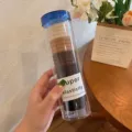 Cylindrical bottled hair ties set, multi-color high elastic rubber bands for women's daily styling. - Brown Tones