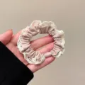 Cravatta per capelli in seta di ghiaccio con pizzo stile coreano piccolo accessorio - Rosa Chiaro