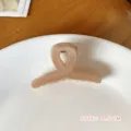 Mini molletta per capelli floccata beige, 4.5cm compatto per styling quotidiano e tenuta. - Piccola Molla per Capelli Floccata Incrociata Kaki