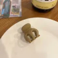 Morsetto per capelli marrone opaco mini molletta accessorio quotidiano carino per donne styling - Caffè Circa 3.5CM