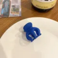 Molla per capelli blu opaco da donna, accessorio di fissaggio per code di cavallo e look quotidiani. - Blu Reale Circa 3.5CM