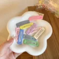 Conjunto de horquillas BB de metal pastel, accesorios de pelo lindos para niñas y niños. - 9565E Horquillas Rectangulares 10 Piezas