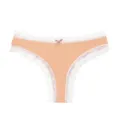 Donna sexy perizoma in pizzo con fiocco carino, comodo intimo bikini a vita bassa slip. - Taglia S / Kaki